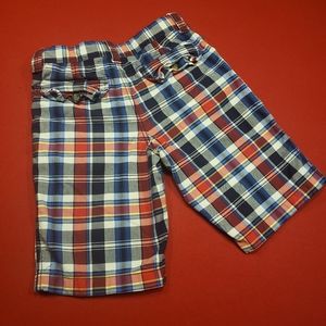 Tommy Hilfiger boys size 14 Red/Blue plaid shorts